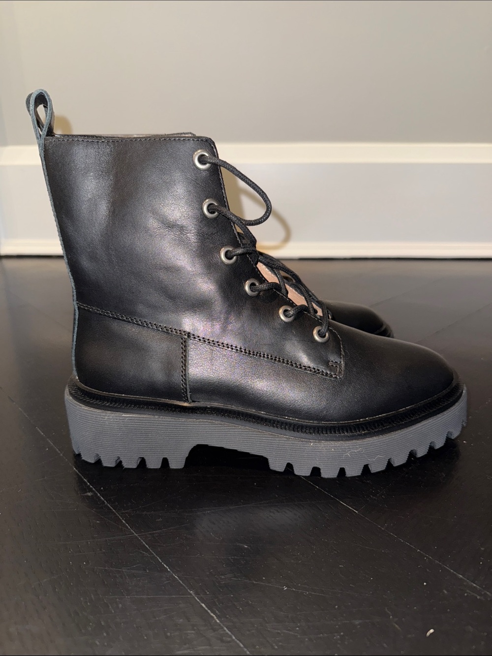 Madewell Rayna Lace-Up Boots